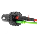 USB адаптер за запалка -4 RIDE- 12V, 2xUSB 3.0 + волтметър - универсален