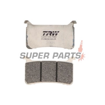 Накладки -TRW- MCB893SCR, състезателни, Honda CB 650R/1000R/1100 EX/RS Neo Sports Cafe, CBR 600RR/650R/1000RR Fireblade, CMX 1100 Rebel, VFR 800F/Crossrunner - 600/650/800/1000/1100cc, 2017-2025