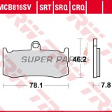 Накладки -TRW- MCB816CRQ, Triumph Daytona 675 (2009-2016)