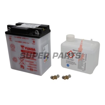 Акумулатор -YUASA- YB12AL-A2+ELEKTROLI, 12.6Ah 12V