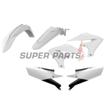 Пластмаси комплект -POLISPORT- бели, YAMAHA YZ 250/450 2018-2021