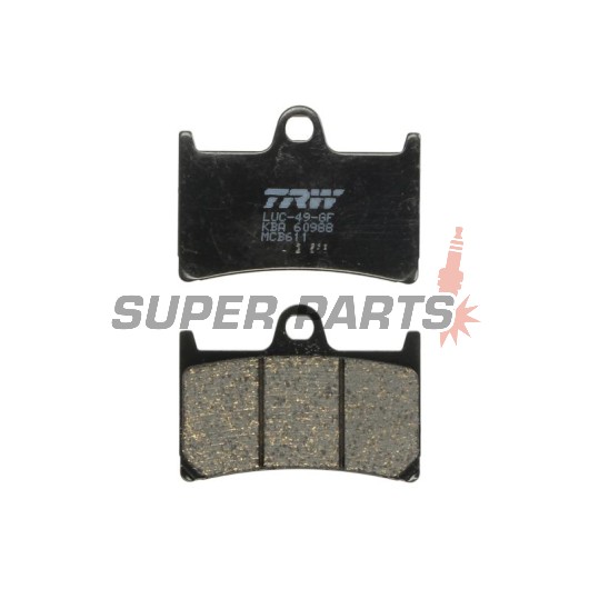 Накладки -TRW- MCB611, Yamaha R1/R6, MT-07/09/10, FZ1/FZ6/FZ8 Fazer, FJR1300, TDM900, XJR1300, T-Max 530, Super Tenere 1200