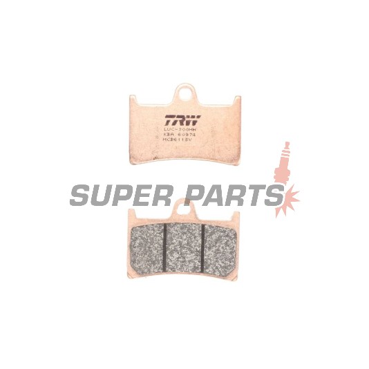 Накладки -TRW- MCB611SV, Yamaha BT Bulldog 1100, FJ-09 900, FJR 1300, FZ1 1000, FZ6 600, FZ8 800, FZS Fazer 600/1000, MT-01/07/09/10, TDM 900, XJR 1300, Tmax 530, XSR 700/900, XT 1200, XV 1700/1900, YZF/R1/R6/R7 600-1000 - 1996-2024