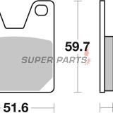 Накладки -BREMBO- 07YA3807, Yamaha YZF / YZF-R1 750-1000cc (1998-2001)