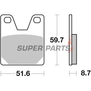Накладки -BREMBO- 07YA3807, Yamaha YZF / YZF-R1 750-1000cc (1998-2001)