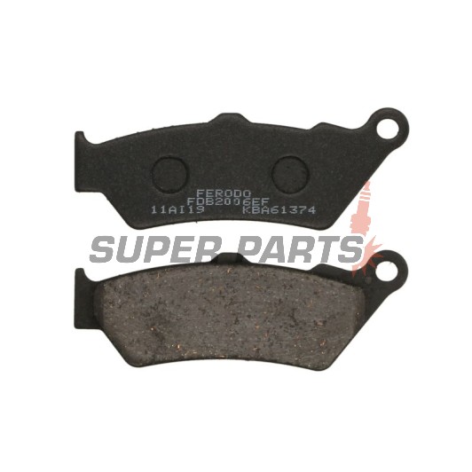 Накладки -FERODO- FDB2006EF, Aprilia ETV / Pegaso / RS, BMW C1 / F / R, Ducati Diavel / GT / Sport / xDiavel, Honda CB / FX / NT / NX / SLR, KTM Adventure / Super Enduro, Moto Guzzi / Moto Morini, Triumph Rocket / Thunderbird 125-2300 1990-2022