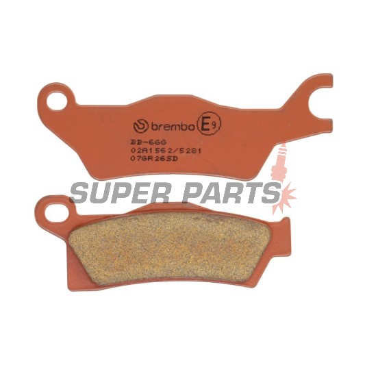 Накладки -BREMBO- 07GR26SD, BMW R80RT 1982-1984 / Can-Am Outlander 500 EFI 2013-2015 / Can-Am Renegade 500 EFI 2010-2015 / Suzuki GSX400FE Katana 1981-1983