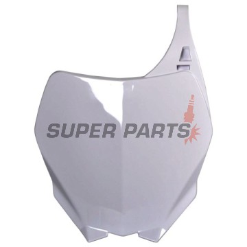Мотокрос маска/табелка за номер -POLISPORT- бяла, YAMAHA YZ 125/250/450 2006-2014