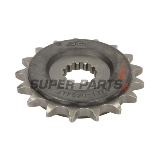 Преден пиньон -JT- JTF520,17RB, 17 зъба, с гумен демпфер, Cagiva Navigator 1000 2001-2005, Raptor 650 2001-2007, V-Raptor 650 2001-2007, Hyosung Comet 650 2006, 2010, GT 650 2004-2012, Kawasaki W 650 1999-2006, ZR 750 1991-1994, ZR-7 750 1999-2004