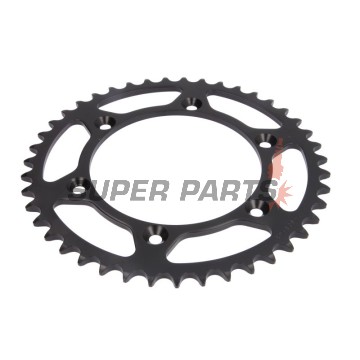 Заден пиньон -JT- JTR808,43, 43 зъба, стоманен, Kawasaki KLX 400 2003, Suzuki DR 350 1990-1999, DR-Z 250 2001-2007, DR-Z 400 2000-2017, RM 100 1979-1982, RM 125 1983-2012, RM 250 1989-2007, 2009-2012, RM-X 250 1989-2001, RM-X 450 2010-2019