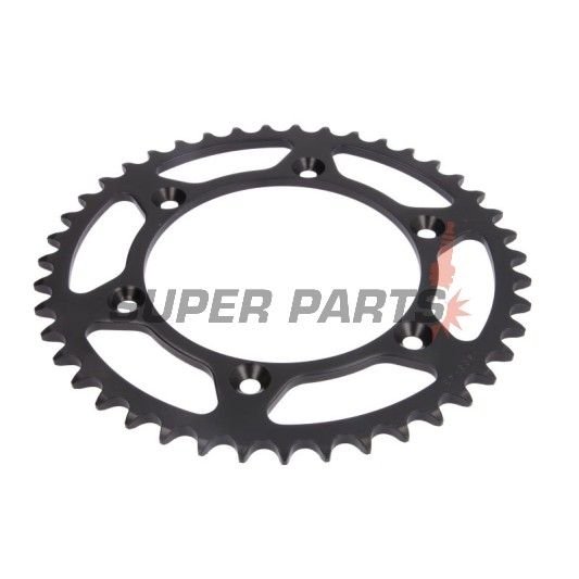 Заден пиньон -JT- JTR808,43, 43 зъба, стоманен, Kawasaki KLX 400 2003, Suzuki DR 350 1990-1999, DR-Z 250 2001-2007, DR-Z 400 2000-2017, RM 100 1979-1982, RM 125 1983-2012, RM 250 1989-2007, 2009-2012, RM-X 250 1989-2001, RM-X 450 2010-2019