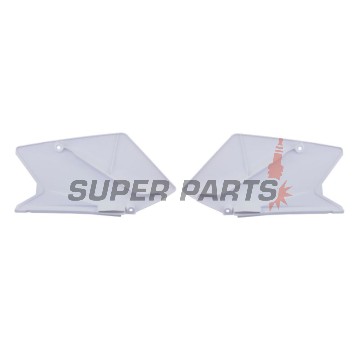 Задни странични пластмаси -POLISPORT- бели, SUZUKI RM-Z 450 2005-2006