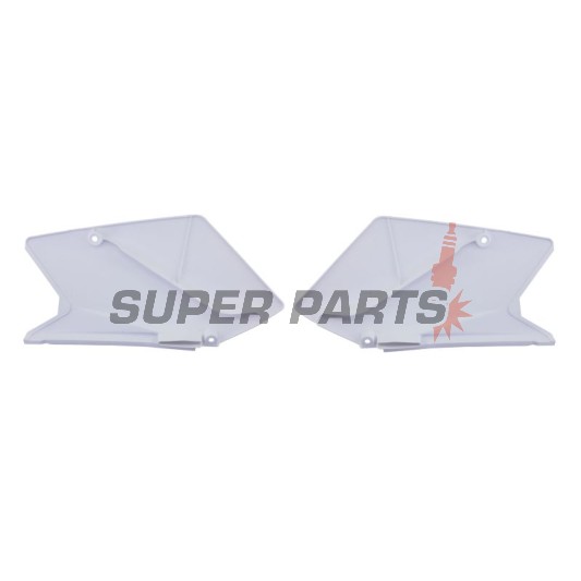 Задни странични пластмаси -POLISPORT- бели, SUZUKI RM-Z 450 2005-2006