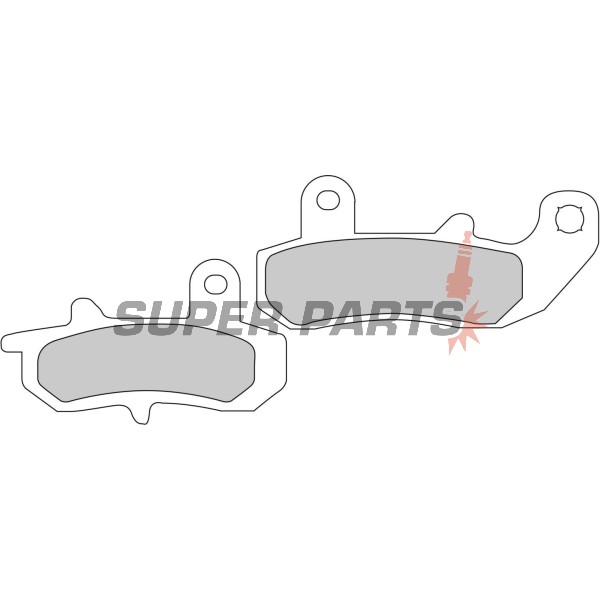 Накладки -FERODO- FDB607P, Suzuki DR/RGV - DR650/650R/650RS/650RSE/650RE/650SE, DR750/800 Big, RGV250 - 250-800cc, 1989-2017