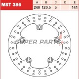 Спирачен диск -TRW- MST386, 240mm, Suzuki GSF Bandit 650/1200/1250 + GSR600/750 + GSX650F/1250F + GSX-S750 + GW250 + SFV/SV650 (2005-2020)