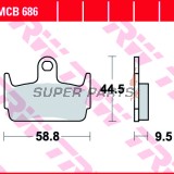 Накладки -TRW- MCB686, Honda X8R/SZX/XL 50 1977-2002; Kymco Heroism 150 1995-2000; SYM Jet Sport-X 50 2006-2010