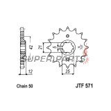 Преден пиньон -JT- JTF571,15, 15 зъба, Yamaha FJ 600 1984-1985, FZ 600 1986-1989, XJ 400 1982, XJ 550 1981-1985, XJ 600 1984-1991, XS 250/400 1982, YX 600 1986-1990