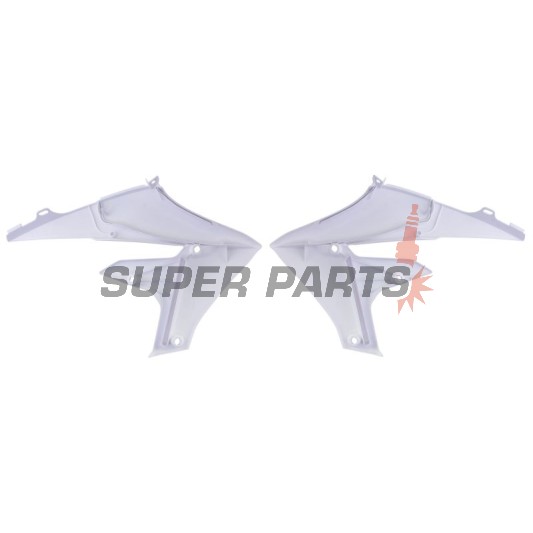 Предни странични пластмаси -POLISPORT- бели, YAMAHA YZ 250/450 2018-2023