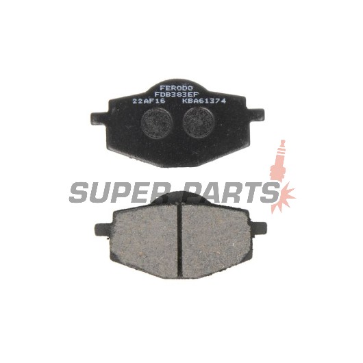 Накладки -FERODO- FDB383EF, Beta Euro / Jonathan 350, Gilera RC 600, MBK Flame 125, Yamaha DT / Cygnus / XT / Tenere / YBR / YZ 50-660 1988-2007