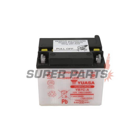 Акумулатор -YUASA- YB7C-A, 7Ah 12V