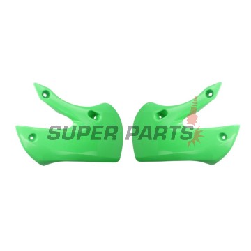 Предни странични пластмаси -POLISPORT- зелени, KAWASAKI KLX, KX 65/110 2000-2023