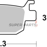 Накладки -BREMBO- 07064, Honda ADV 350 / FES S-Wing 125 150 / NSS Forza 125 250 300 / SH 125 150 300 350 (2000-2022)