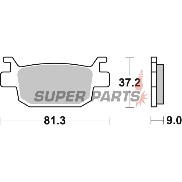 Накладки -BREMBO- 07064, Honda ADV 350 / FES S-Wing 125 150 / NSS Forza 125 250 300 / SH 125 150 300 350 (2000-2022)