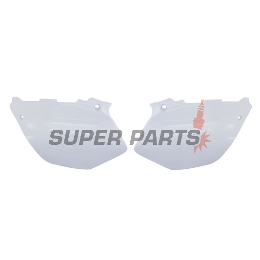 Задни странични пластмаси -POLISPORT- бели, YAMAHA YZ 125/250 2002-2014