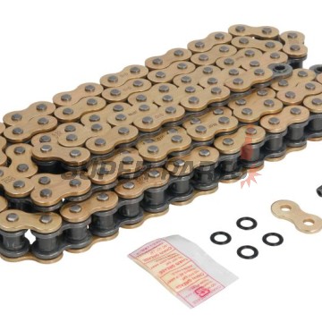 Верига -DID- 530VX3G&B-110, размер 530, 110 звена, усилена, злато/черна