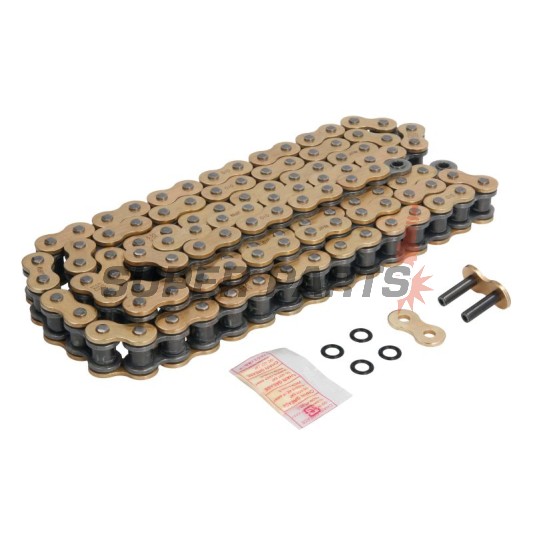 Верига -DID- 530VX3G&B-110, размер 530, 110 звена, усилена, злато/черна