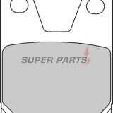 Накладки -FERODO- FDB2084P, Yamaha YZF / YZF-R1 750-1000cc (1998-2001)