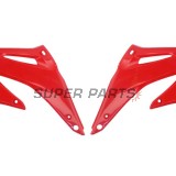 Предни странични пластмаси -POLISPORT- червени, HONDA CRF 450 2002-2004