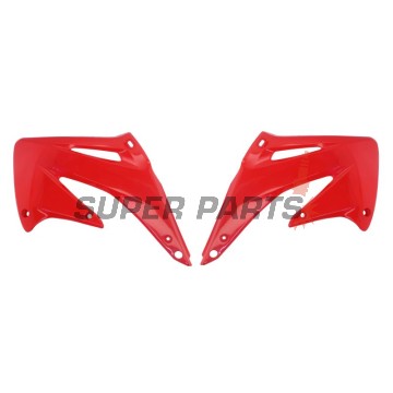 Предни странични пластмаси -POLISPORT- червени, HONDA CRF 450 2002-2004