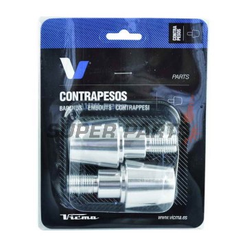 Тапи за кормило (балансьори) -VICMA- VIC-618PL, 13.5mm, сребристи - универсални