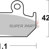 Накладки -BREMBO- 07HO21SA, Honda CBR600F, XRV750 Africa Twin (1987-1993)