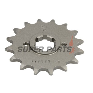 Преден пиньон -JT- JTF575,16, 16 зъба, Yamaha FZR 400 1987, SRX 600 1986-1994, TT 250 1989-1992, TT 350 1986-1992, TT 600 1983, 1996-2001, XT 400 1983-1984, XT 550 1982-1983, XT 600 1984-1988