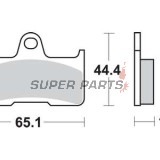 Накладки -TRW- MCB756SI, CFMoto Terralander 500 / 625 / 800 (2011-2013); Yamaha YFM 660 Grizzly / Grizzly Auto 4x4 / 660F / 660FWA / 660R Raptor (2002-2008)