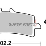 Накладки -BREMBO- 07BB37RC, Aprilia RSV4, Ducati Panigale / Diavel / 1198, BMW S1000RR / HP4, KTM Super Duke 1290