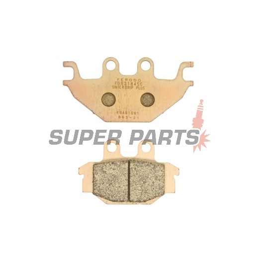 Накладки -FERODO- FDB2184SG, Adly 300-500cc ATV, Arctic Cat DVX 250, CPI XS 250, Kawasaki KVF Brute Force 300, Kymco KXR/MXU/Maxxer 250-700cc, Yamaha MT 125 & YZF-R125 125cc (2004-2018)