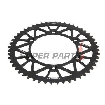 Заден пиньон -JT- JTA822,52BLK, 52 зъба, черен, алуминиев, Betamotor RR 250/400/450 2005-2012, RR 520 2010-2014, RR 525 2005-2009, RR Enduro 250/450/525 2005-2008, RR Enduro 350 2011-2012, RR Enduro 400 2010-2012, Cagiva WMX 125/250 1989-1992