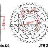 Заден пиньон -JT- JTR214,36, 36 зъба, стоманен