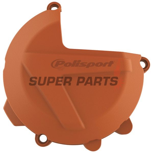 Предпазител за капак на съединителя -POLISPORT- оранжев, KTM EXC, SX, XC, XC-W 250/300 2017-2024