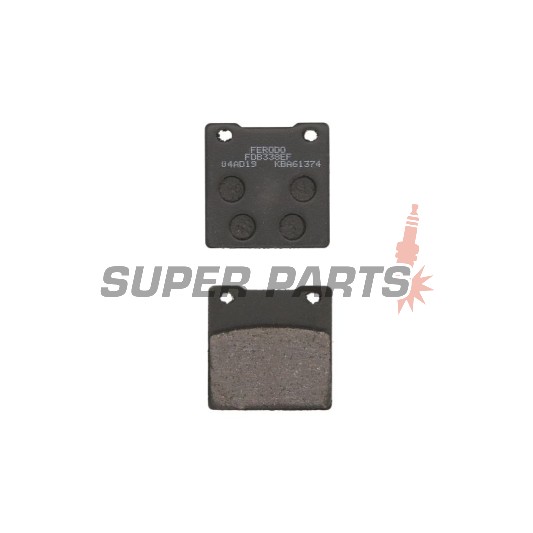 Накладки -FERODO- FDB338EF, Kawasaki ZRX / ZX-12R / ZXR / ZZR 400-1200, Suzuki GS / Bandit / GSX / Hayabusa / GSX-R / RF / RG Gamma / SV / TL 250-1300 1983-2010