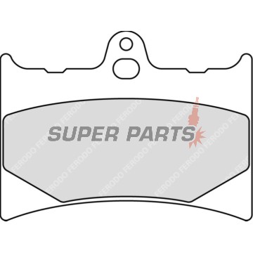 Накладки -FERODO- FDB498P, Honda CBR125R, XL125V Varadero, XLR125 (1993-2013)