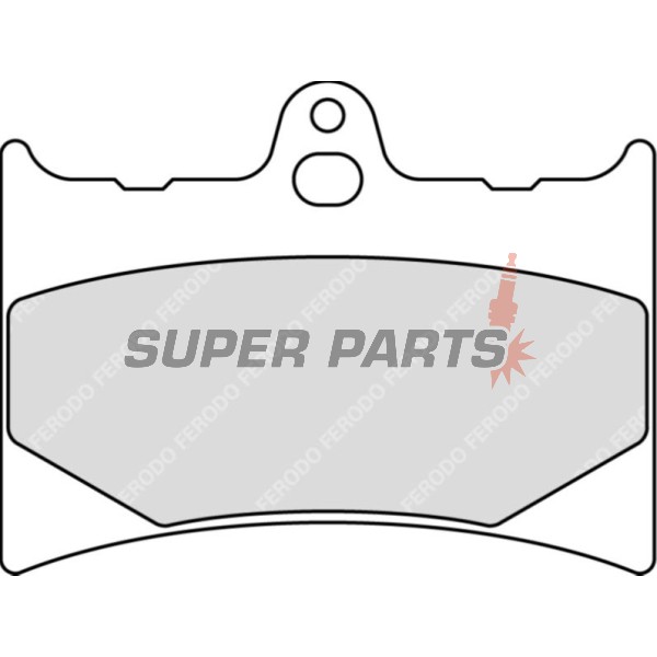 Накладки -FERODO- FDB498P, Honda CBR125R, XL125V Varadero, XLR125 (1993-2013)