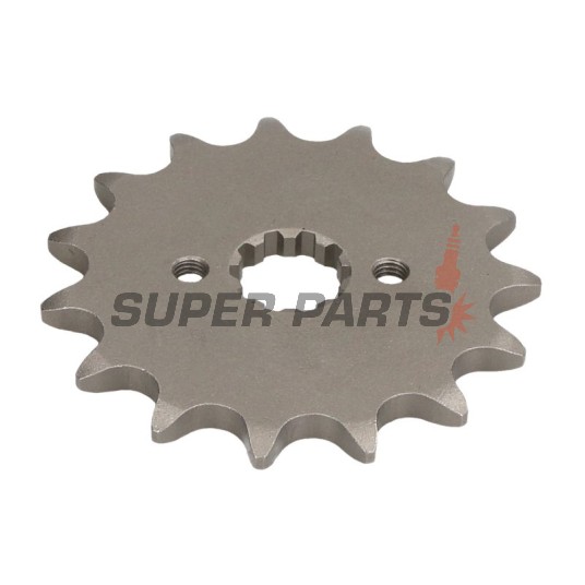 Преден пиньон -JT- JTF430,15, 15 зъба, Kawasaki KX 250 2004-2005, Suzuki GS 300 1982-1985, GSX 250 1982-1983, GT 250 1979-1985, RM-Z 250 2004-2006