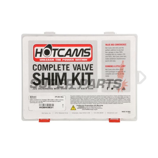 Пулове за клапани комплект -4 RIDE- 87бр, 10x1.85-3.25mm (през 0.05mm)