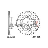 Заден пиньон -JT- JTR845,49, 49 зъба, стоманен, Yamaha DT 200 1985, IT 125 1980-1981, IT 175 1977-1979, SR 250 1980-1996, SRX 250 1987, TT 250 1980-1982, XT 250 1980-1992, YZ 100 1976-1981, YZ 125 1977