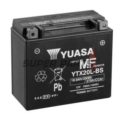 Акумулатор -YUASA- YTX20L-BS, 19Ah 12V