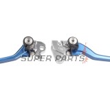 Ръчки комплект -ZAP TECHNIX- сгъваеми, сини, Kawasaki KX250F / KX450F 2005-2012